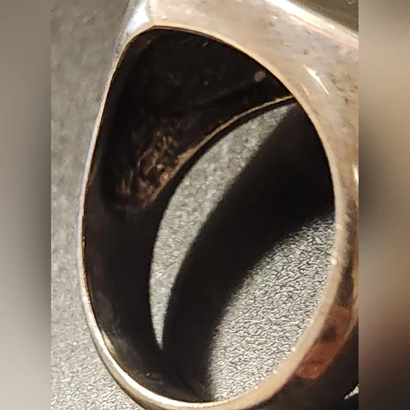 Vintage Sterling Silver Ring Size 7.5 9.9 grams - Picture 11 of 12